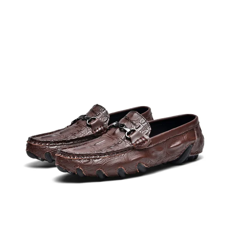 Wen Nai Casual Shoes Men's Brown-2