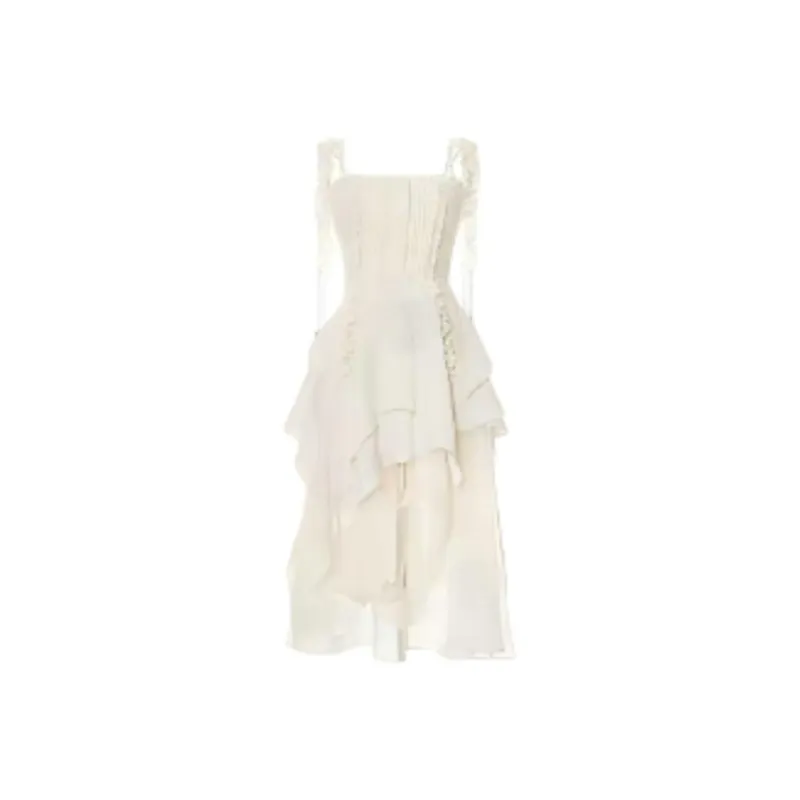 Dior Beauty Slip Dresses Women's Apricot-3