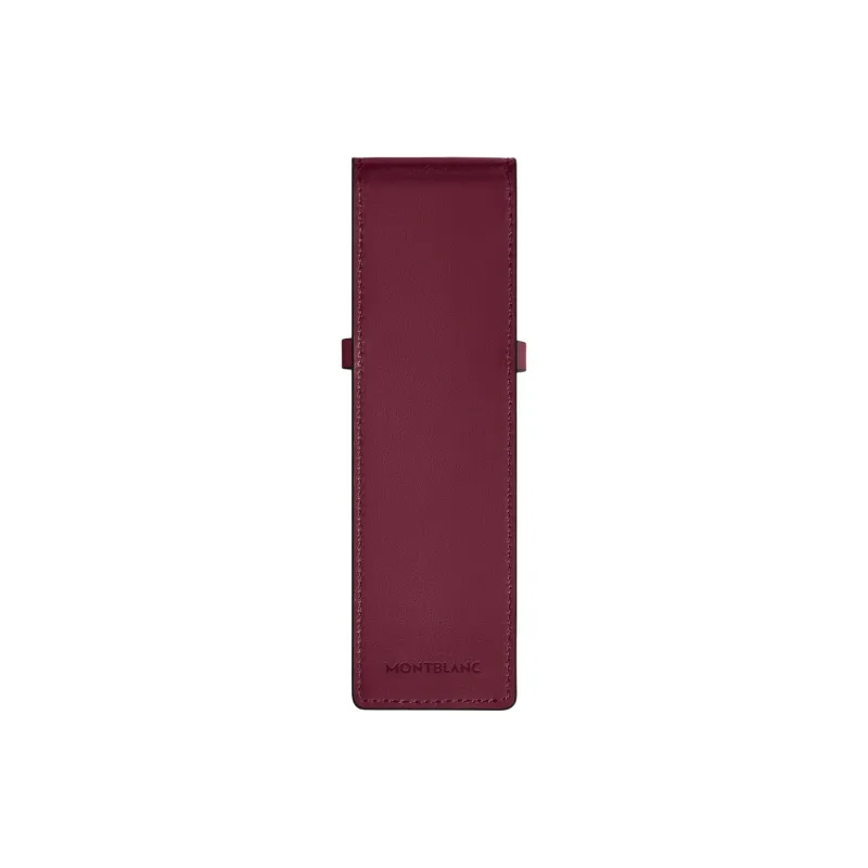 MONTBLANC Meisterstuck Cow Leather Travel Storage Bag Unisex Bordeaux Red-2