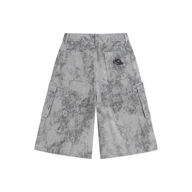 Qnxeey Cargo Shorts Unisex-1