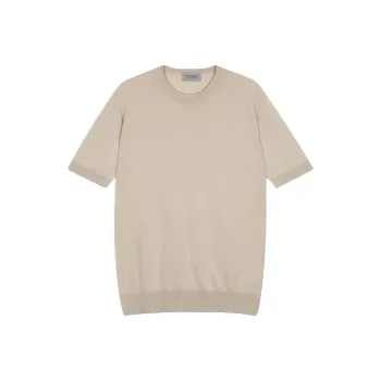 JOHN SMEDLEY Belden Knitted Cotton T shirt