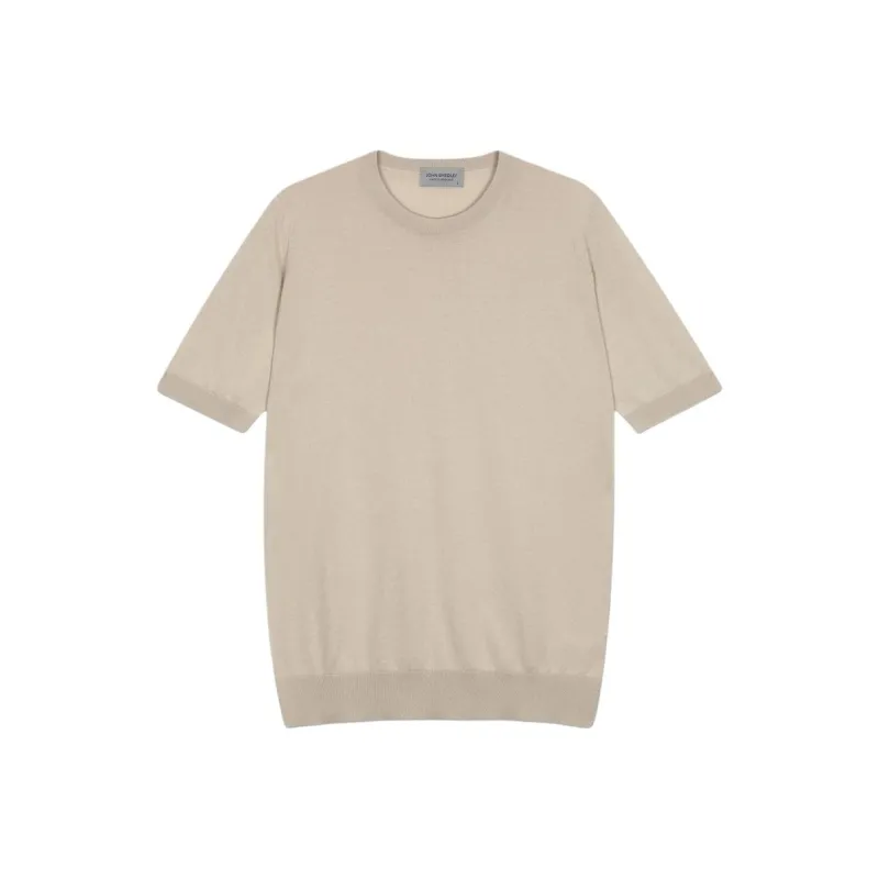 JOHN SMEDLEY Belden Knitted Cotton T shirt-0