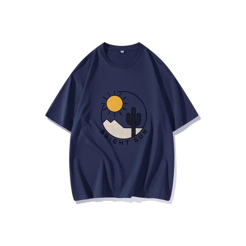 FAIRWHALE Drop Shoulder Sleeve T Shirt Women's-9