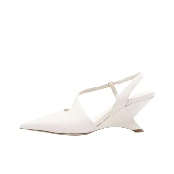 Vic Matie Logic Irregular Heel High Heels 7.5cm Women's White