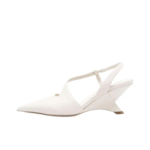 Vic Matie Logic Irregular Heel High Heels 7.5cm Women's White