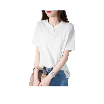 Mo Han Yi Mei T Shirts Women's White