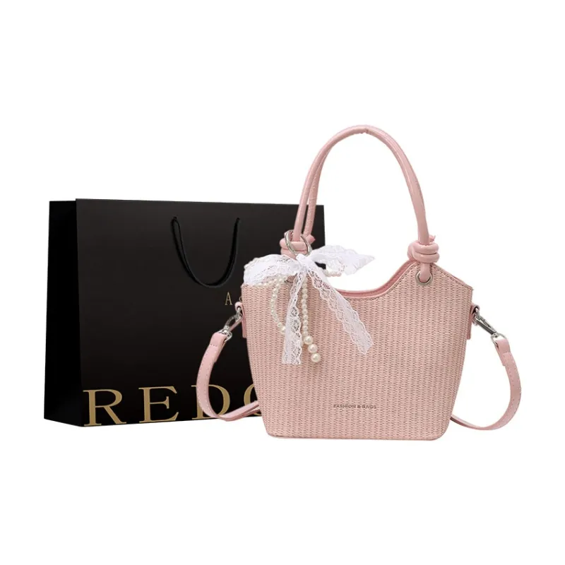 REDOO PU Handbag Women's Ecru/Pink/Green/Blue/Black-2