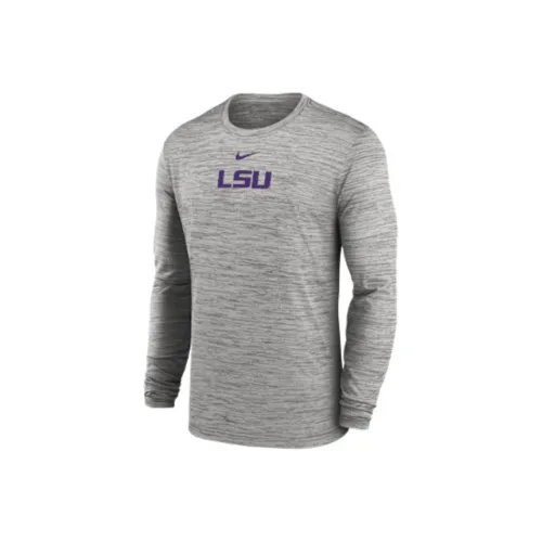 Nike Lsu Sideline Velocity Men's packaging nike Dri FIT College Long Sleeve T Shirt