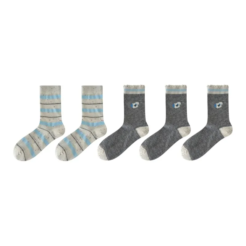Moremoli Mid Calf Socks Women's 5 Pack-5