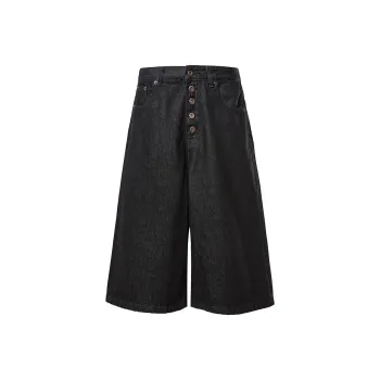 KLAMMKICKS Denim Shorts Unisex Navy Blue