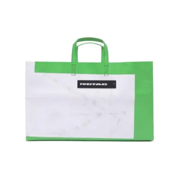FREITAG PVC Tote Bag, Shopping Bag, Handbag Tubas Unisex White & Green