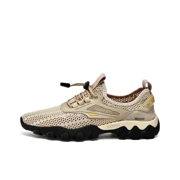 Wen Nai Slip Resistant, Abrasion Resistant, Breathable Low Top Casual Shoes Men's Khaki