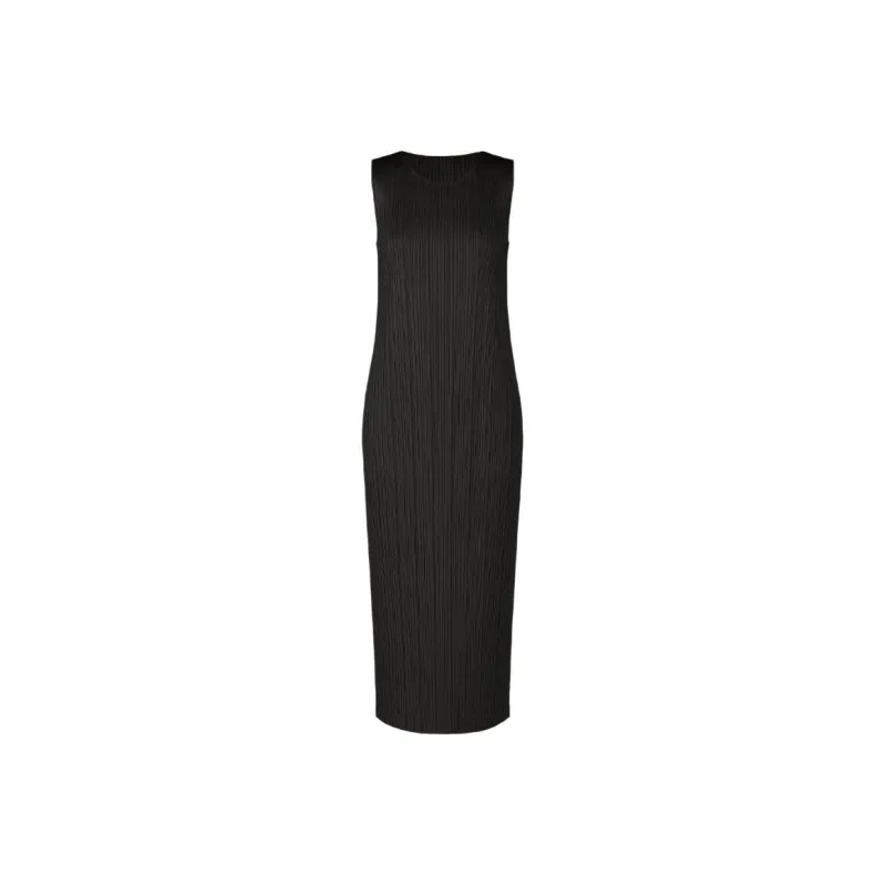 PLEATS PLEASE ISSEY MIYAKE Sleeveless Dress Women's Black-0