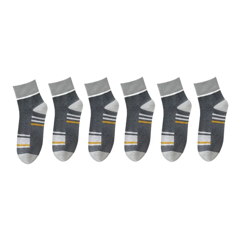 H YXIANG Mid Calf Socks Men's 6 Pack-2
