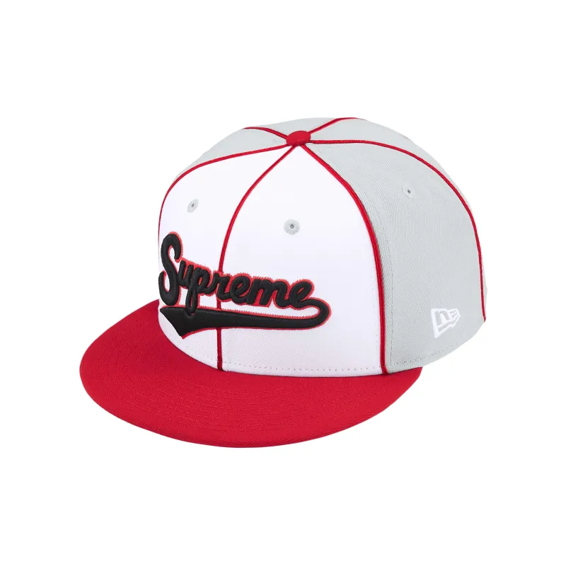 Supreme X New Era Piping Script Logo Cap-9