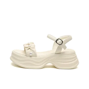 FIVE PLUS One Strap Sandals 6cm Women's Beige