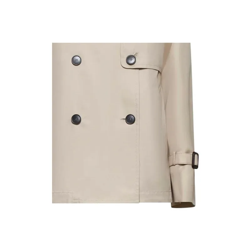 WEEKEND MaxMara Biglia Double Breasted Short Peacoat-2