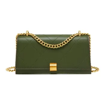 15 MINS Synthetic Leather Crossbody Bag, Shoulder Bag Women's Green/Black/Burgundy