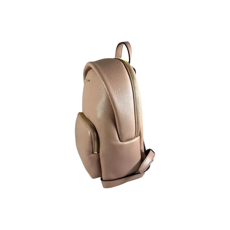 MICHAEL KORS Erin Pebbled Leather Backpack Medium Size Women's Dusty Pink-3
