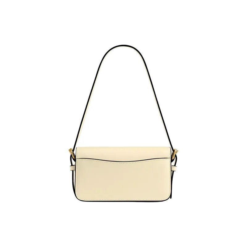 COACH Zoe Cow Leather Shoulder Bag Trumpets Women's Brass & Moonlight-1