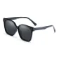 Bright Black Frame with Polarized Gray Lens[7044-C1]
