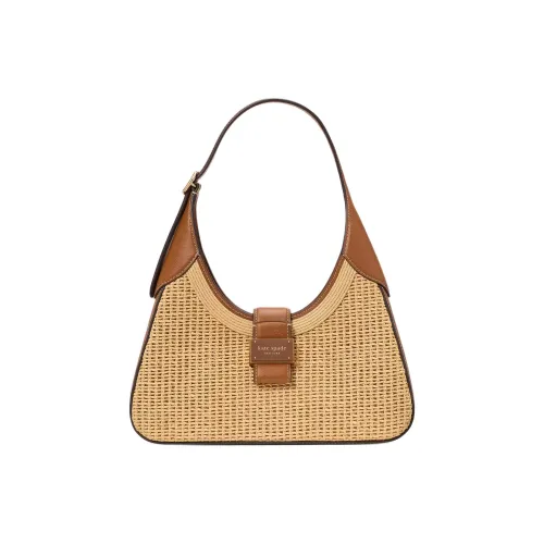 Kate Spade Straw Handbag, Shoulder Bag Trumpets Women's Sandy Beige