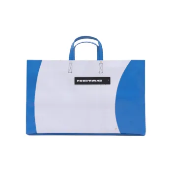 FREITAG PVC Tote Bag, Shopping Bag, Handbag Tubas Unisex Blue & White
