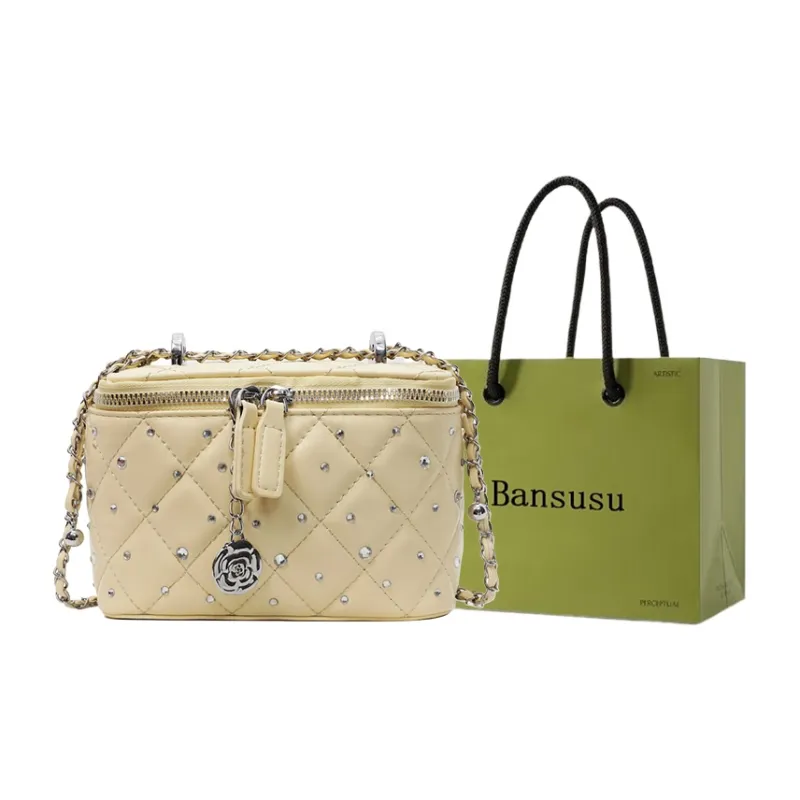 Bansusu PU Shoulder Bag Regular Women's Ecru/Black/Pink/Yellow-12