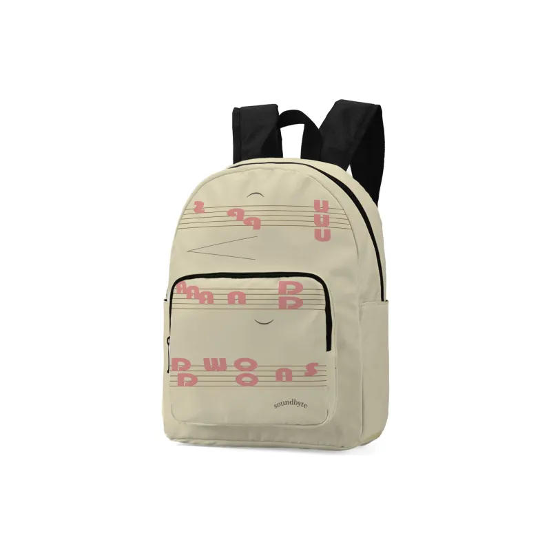 Soundbyte Polyester Backpack Unisex Multicolor-26