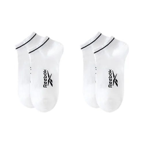 Reebok No Show Socks Unisex 2 Pack White