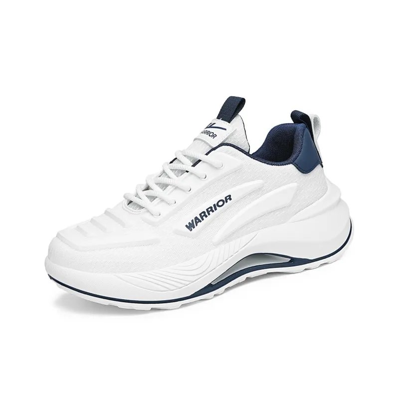 Warrior Low Top Running Shoes Men's White Dark Blue-1