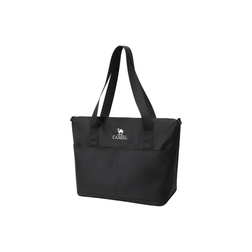 CAMEL Twill Composite Fabric Tote Handbag Unisex