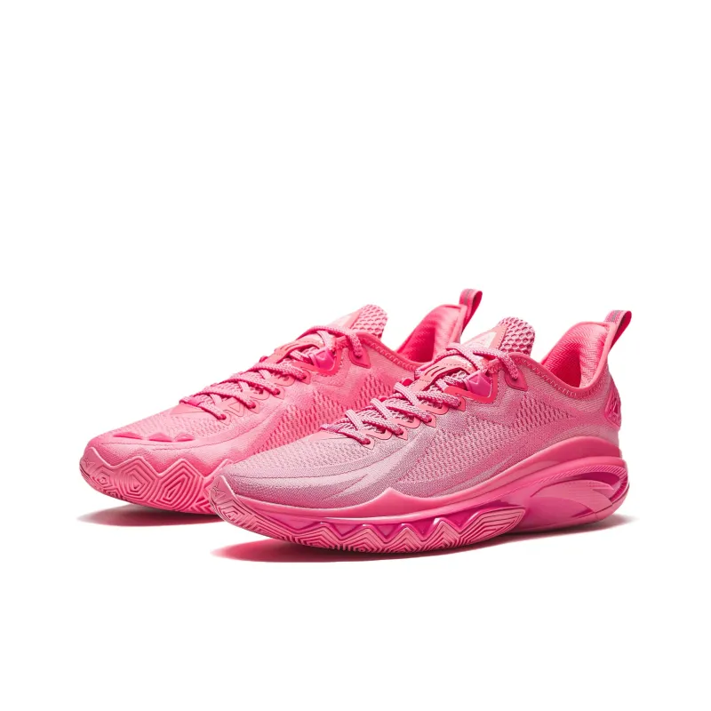 Anta Cushioning, Slip Resistant, Abrasion Resistant, Coverage, Rebound Low Top Basketball Shoes Men's Valentine Pink-2