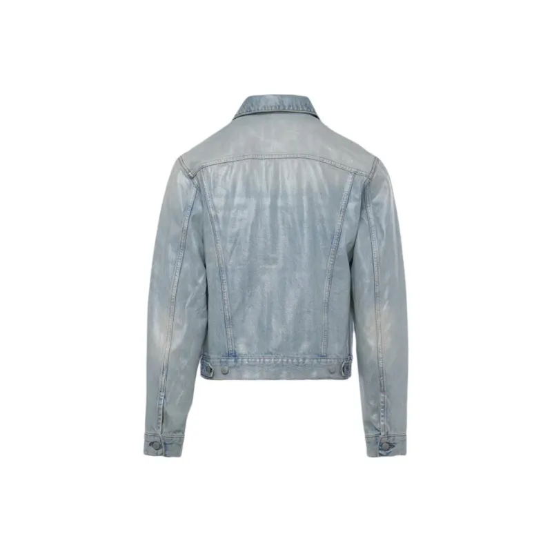 Acne Studios Collared Button Up Denim Jacket-1