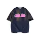 Navy Blue (Pink Text)