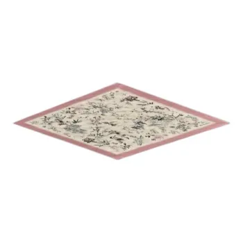 DIOR Mulberry Silk Scarves Women's Pink