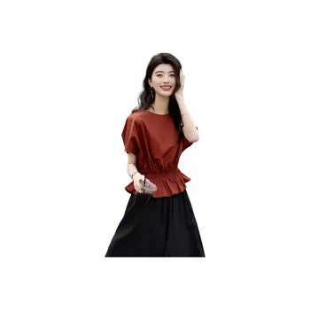 Flowers in water Shirts Women's Brick Red