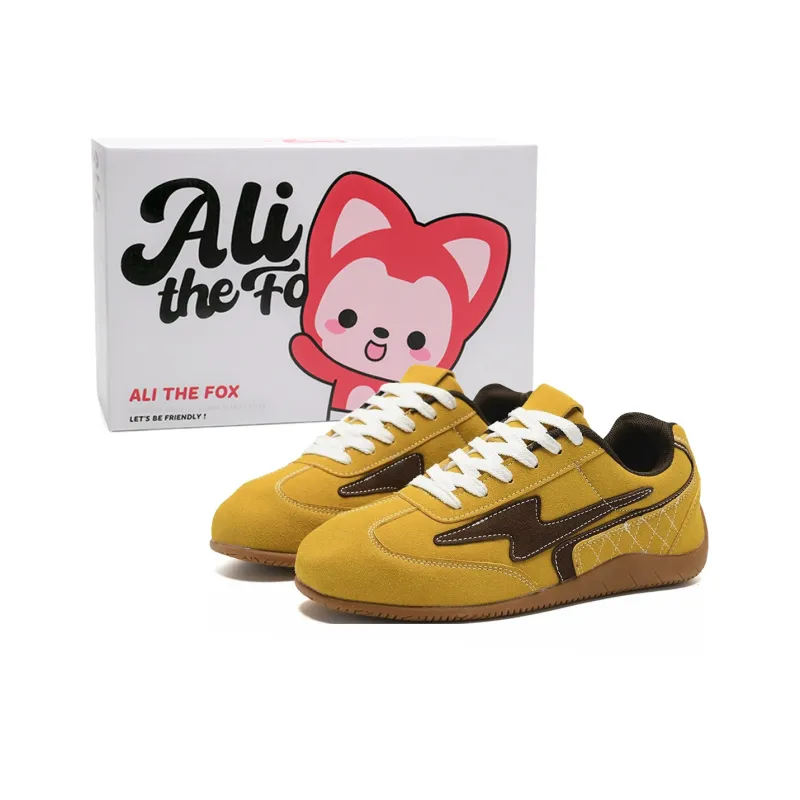 ALI THE FOX Slip Resistant, Abrasion Resistant, Balance, Lightweight, Breathable Low Top Skateboard Shoes Unisex-10