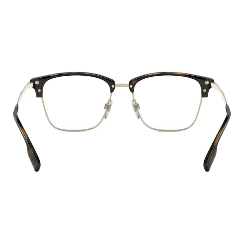 Burberry Metal Browline Eyeglass Frames Unisex Tortoiseshell-4