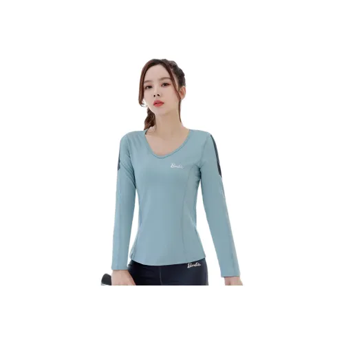 Barbie Yoga T Shirts Women's Asphalt Gray