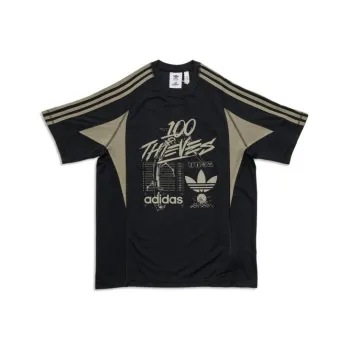 Adidas Originals x 100 Thieves SS25 T Shirt Unisex Black