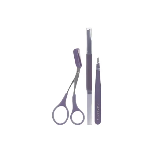 AMORTALS Dual Head Macro Three-Piece Set Eyebrow Razor Portable