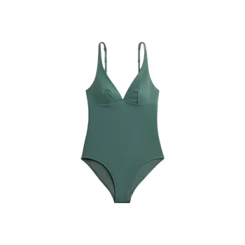 H&M One Piece Swimsuits Women's Gray Green