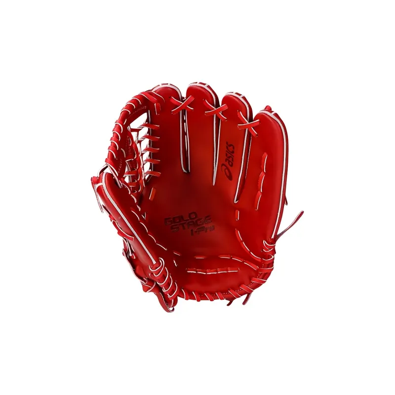 Asics Baseball Gloves Catcher's Glove Leather Unisex Red-2