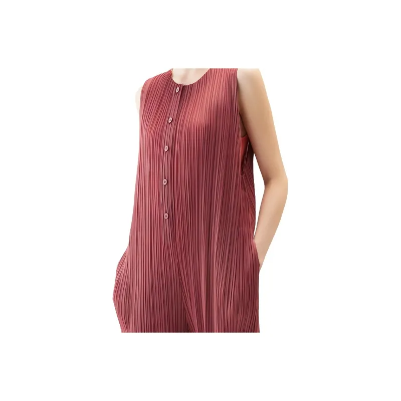 PLEATS PLEASE ISSEY MIYAKE Jumpsuit Women's Red-4
