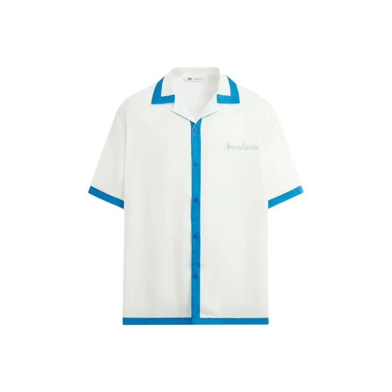 ZARA Shirts Men Blue-0