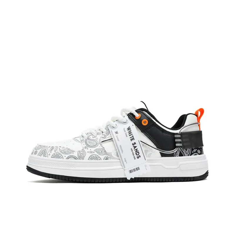 White Sands Slip Resistant, Abrasion Resistant, Breathable Low Top Skateboard Shoes Men's-21