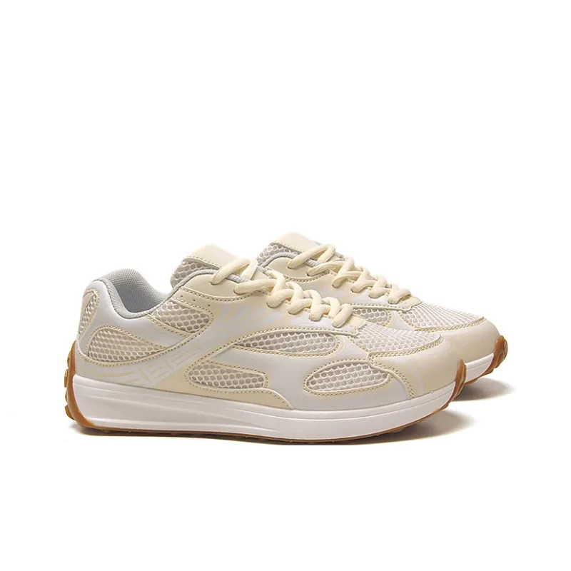 STUR YSN Abrasion Resistant Breathable Low Top Casual Shoes Women's Ecru-3