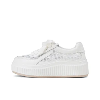 GOLDLION Low Top Skateboard Shoes Women's Beige