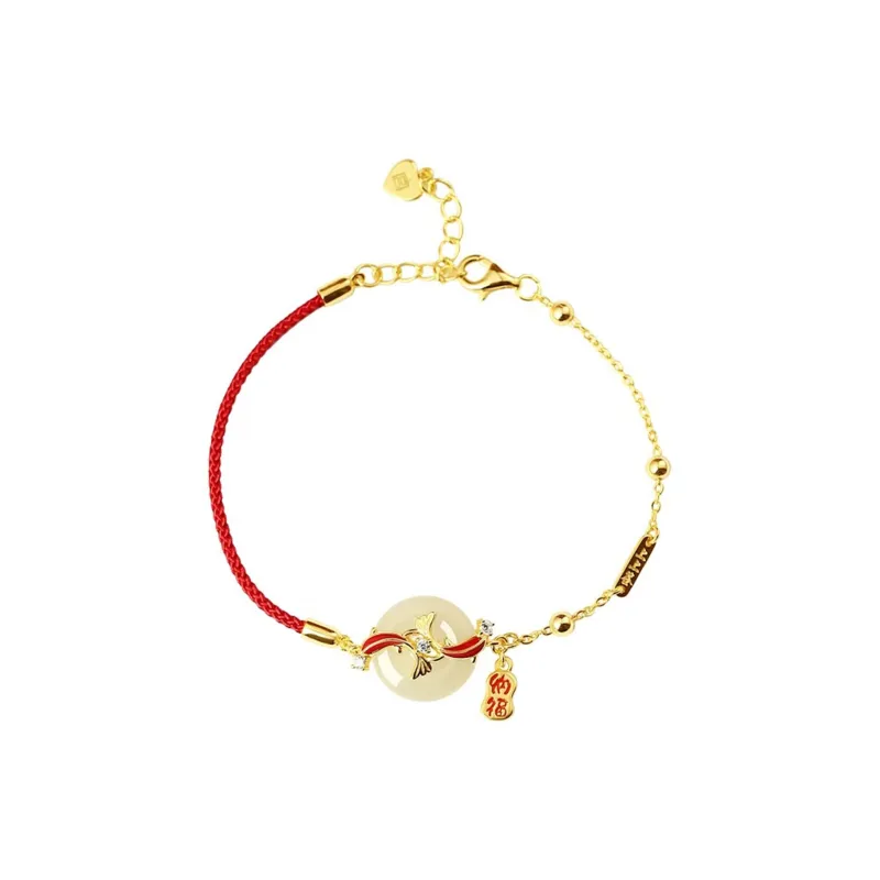 Moon Jewelry Hetian Jade Bracelets White Jade/Pale Greenish White Jade Unisex-0